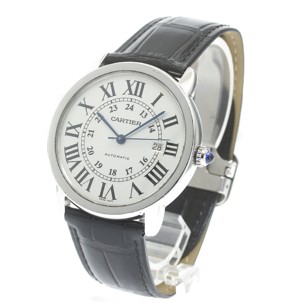 CARTIER Ronde SoloXL W6701010 Date Silver Dial Automatic Men's Watch_869233