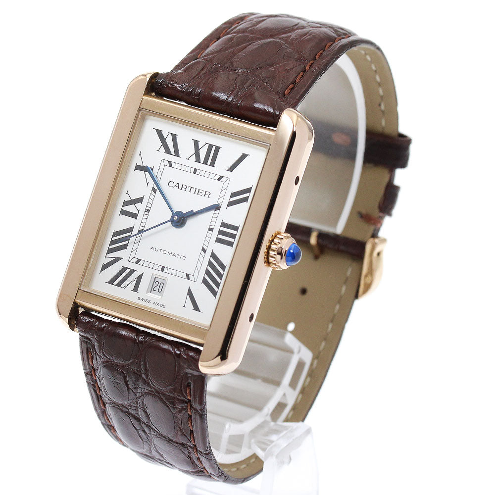 CARTIER Tank solo XL W5200026 Date K18PG Automatic Men's Watch_869236