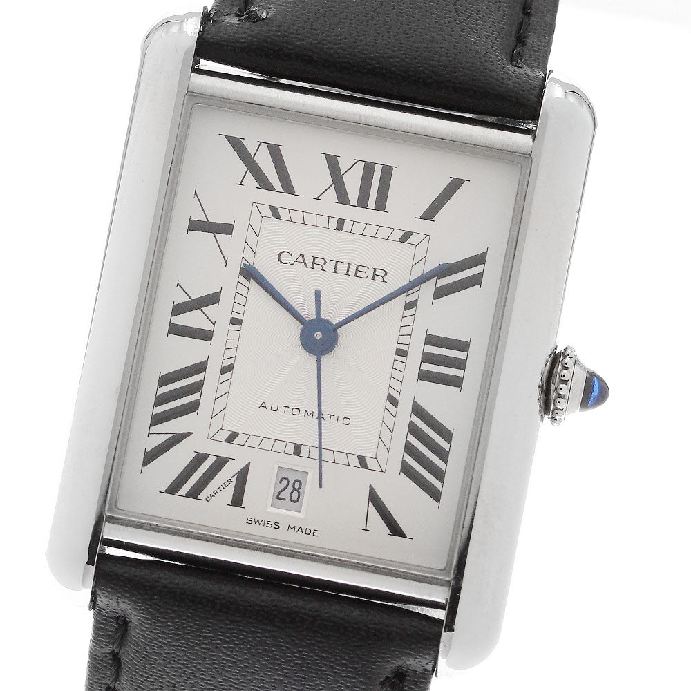 CARTIER tank mast XL WSTA0040 Date Silver Dial Automatic Men's Watch_869237
