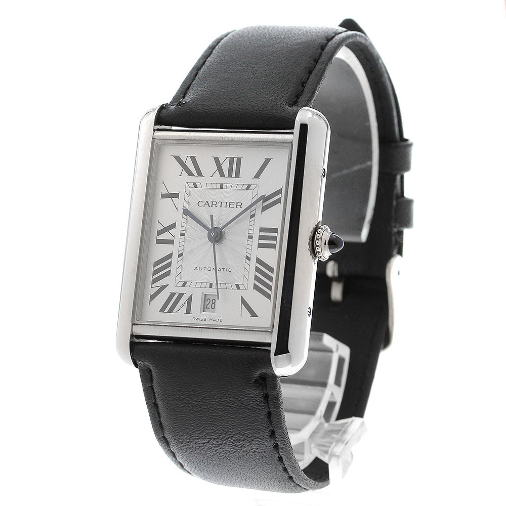 CARTIER tank mast XL WSTA0040 Date Silver Dial Automatic Men's Watch_869237
