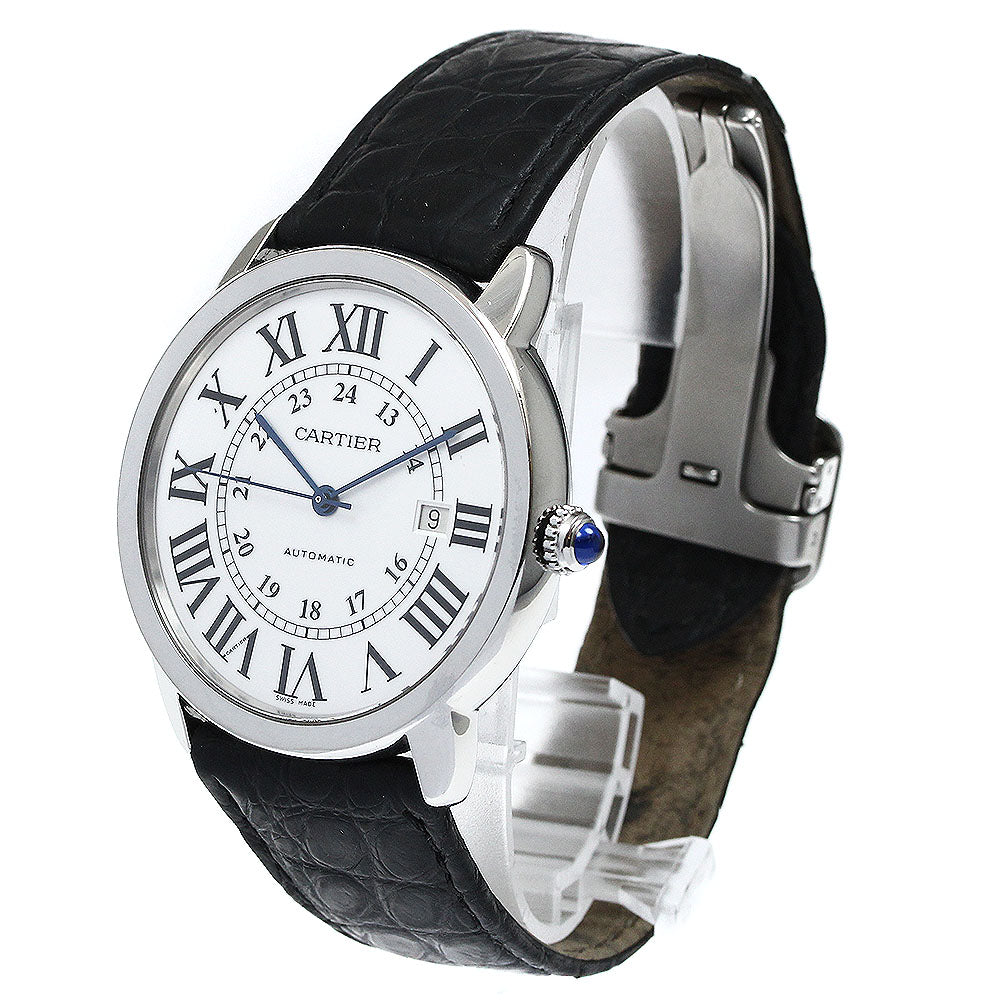 CARTIER Ronde SoloXL W6701010 Date Silver Dial Automatic Men's Watch_869244