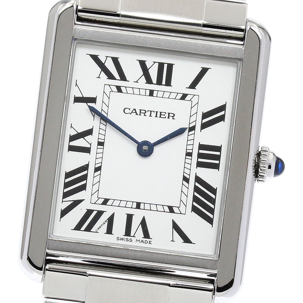 CARTIER Tank solo LM W5200014 Silver Dial Quartz Men's Watch_869246