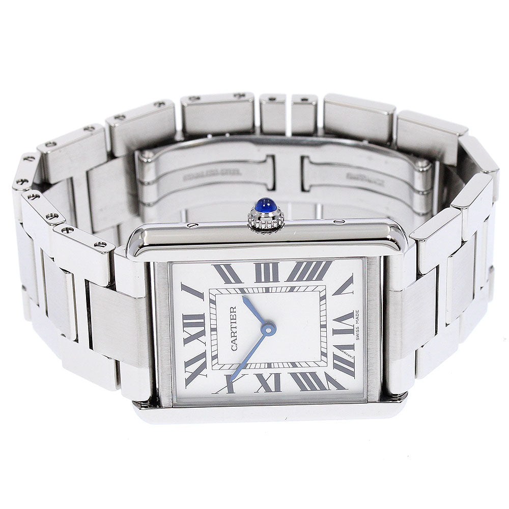 CARTIER Tank solo LM W5200014 Silver Dial Quartz Men's Watch_869246