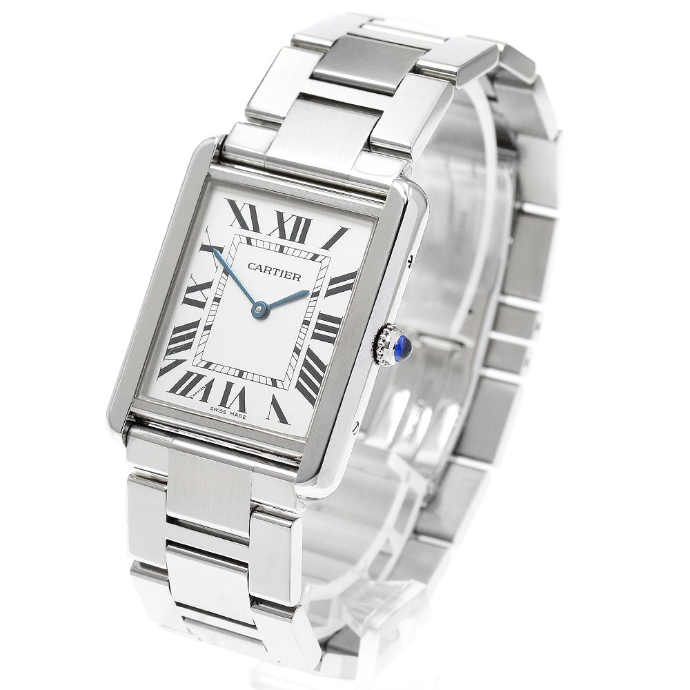 CARTIER Tank solo LM W5200014 Silver Dial Quartz Men's Watch_869247