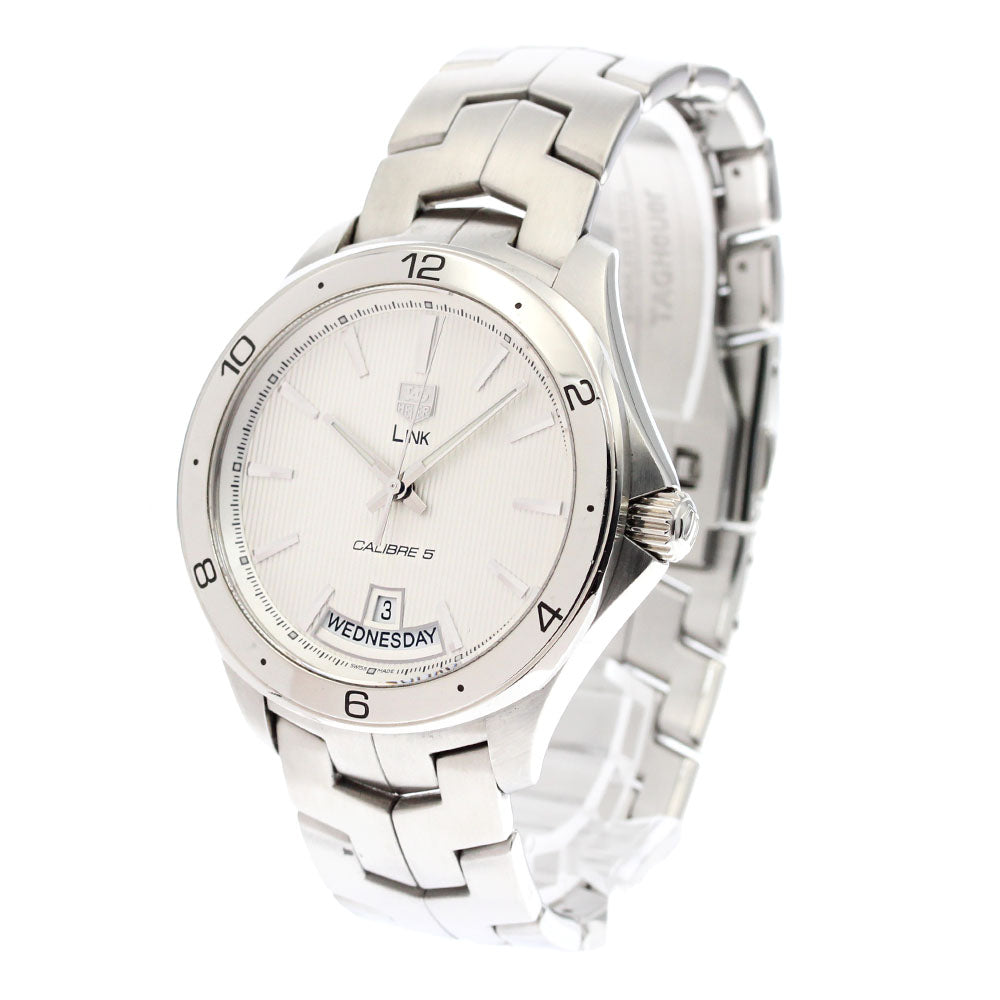 TAG HEUER Link WAT2011 Day date Silver Dial Automatic Men's Watch_869250