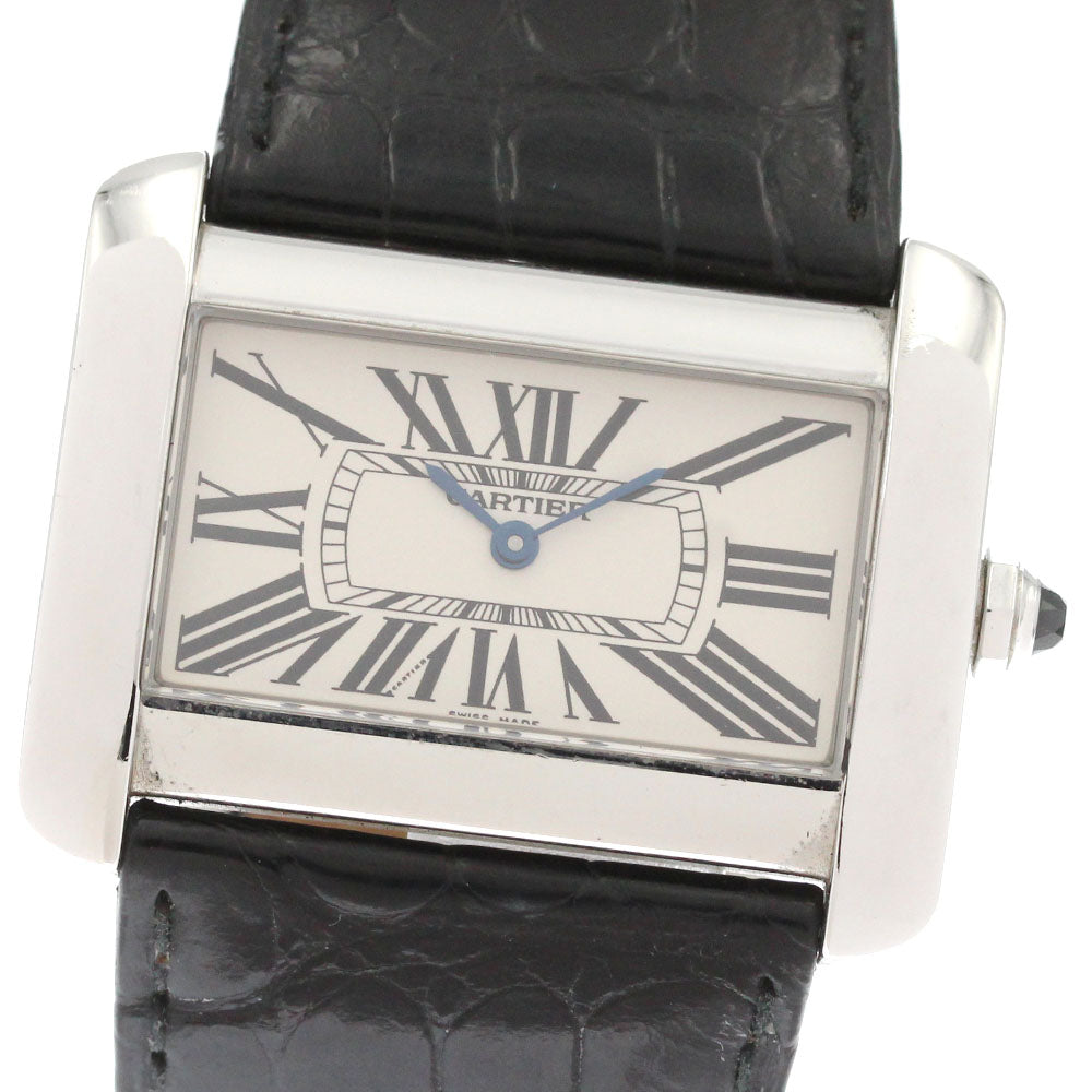 CARTIER Tank Divan LM W6300655 Silver Dial Quartz Men's Watch_869282