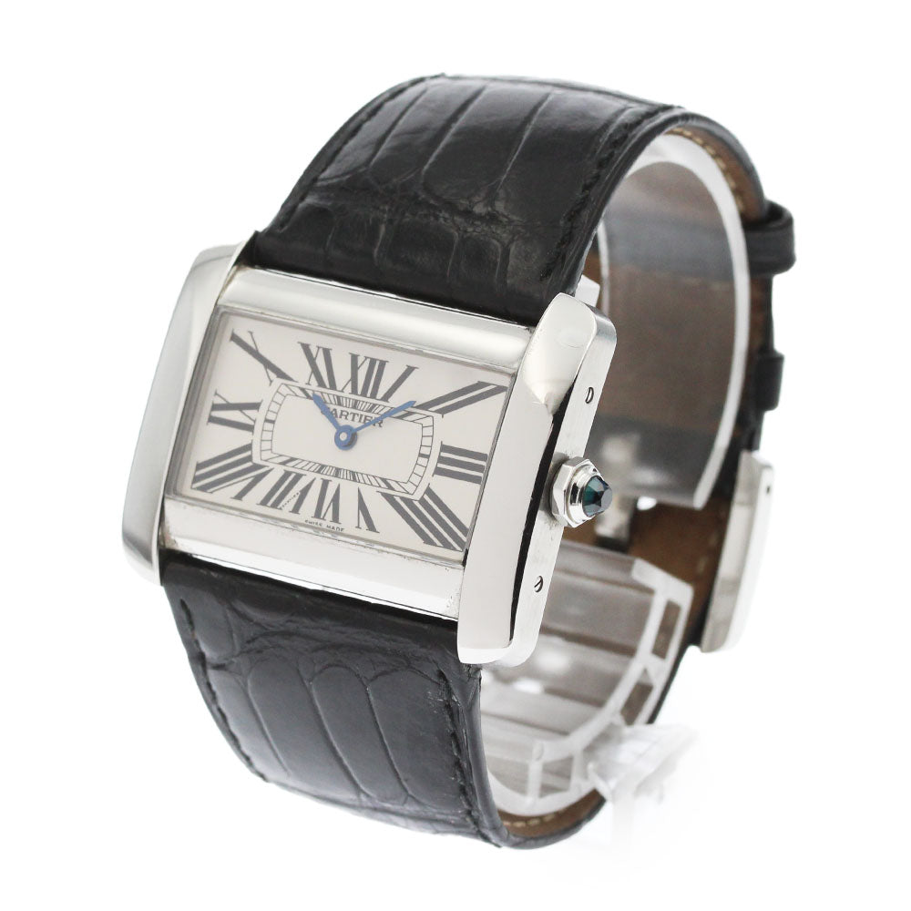 CARTIER Tank Divan LM W6300655 Silver Dial Quartz Men's Watch_869282