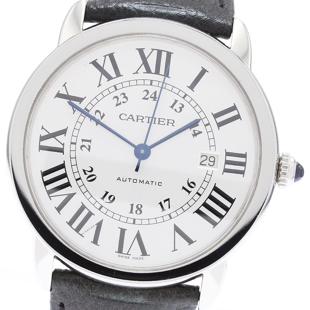 CARTIER Ronde SoloXL W6701010 Date Silver Dial Automatic Men's Watch_869294
