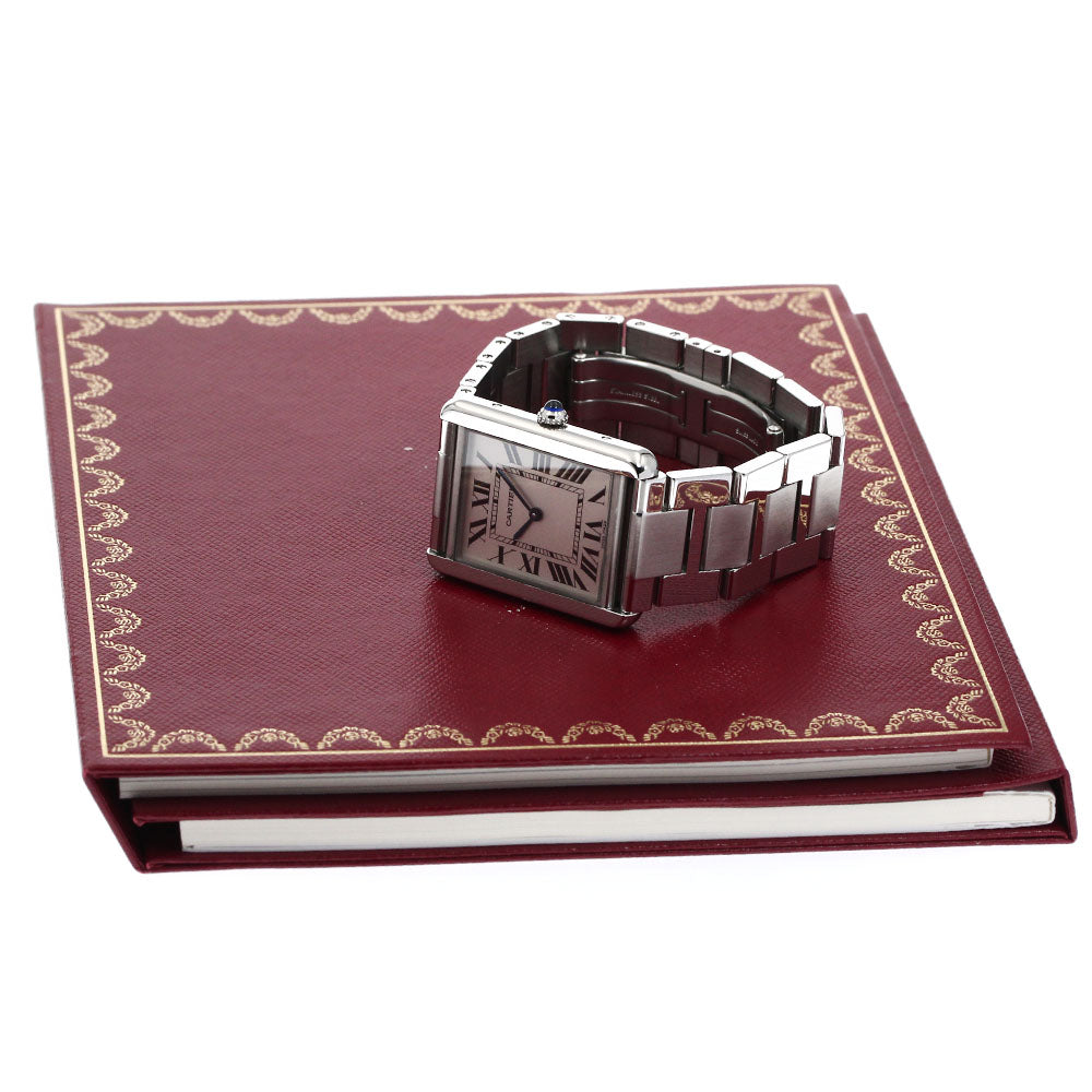 CARTIER Tank solo LM W5200014 Silver Dial Quartz Men's Watch_869298