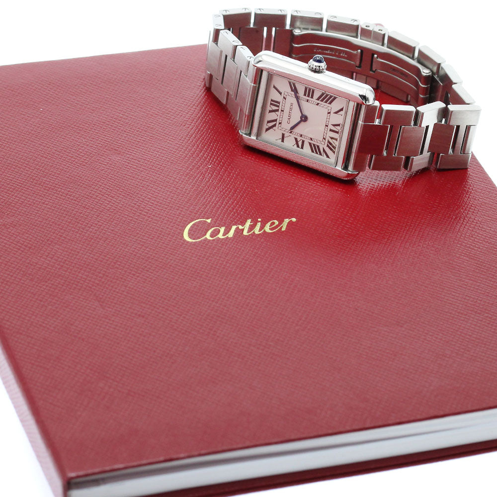 CARTIER Tank solo SM W5200013 Silver Dial Quartz Ladies Watch_869300