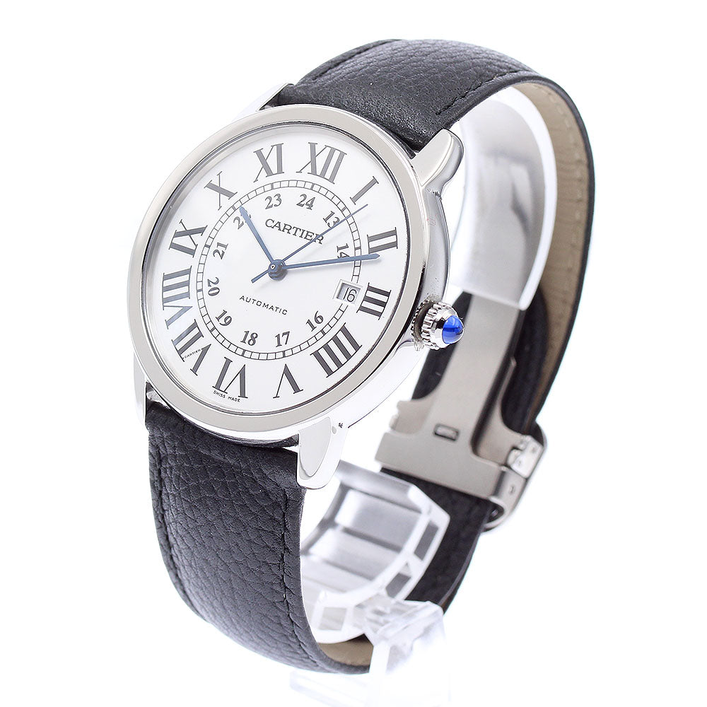 CARTIER Ronde Solo XL WSRN0022 Date Silver Dial Automatic Men's Watch_869324