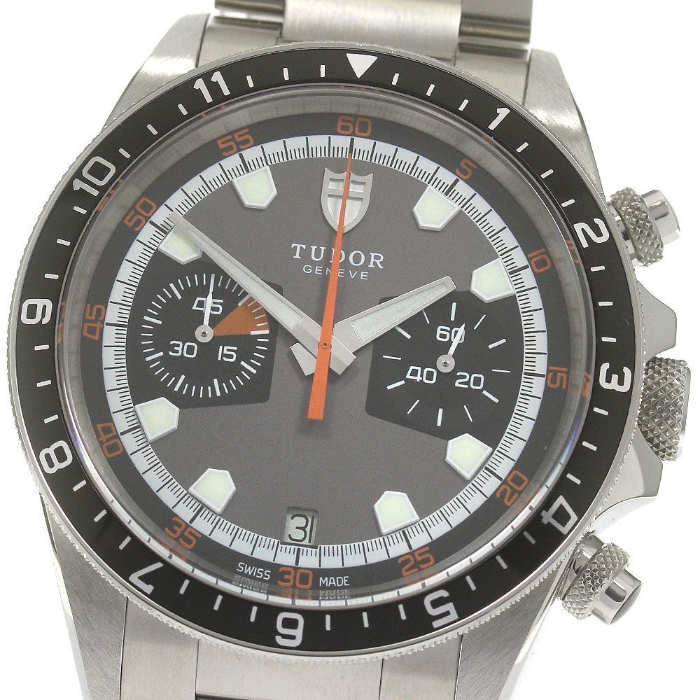 TUDOR Heritage Chrono 70330N Date Gray / Black Dial Automatic Men's Watch_869340