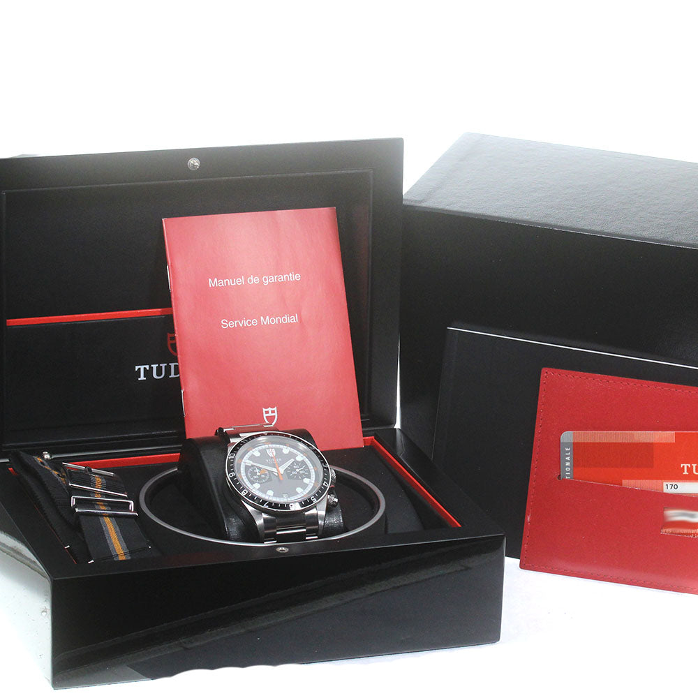TUDOR Heritage Chrono 70330N Date Gray / Black Dial Automatic Men's Watch_869340