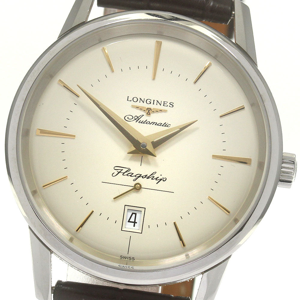 LONGINES Flagship Heritage L4.795.4 Date Small Second beige Dial Automatic Men's Watch_869348