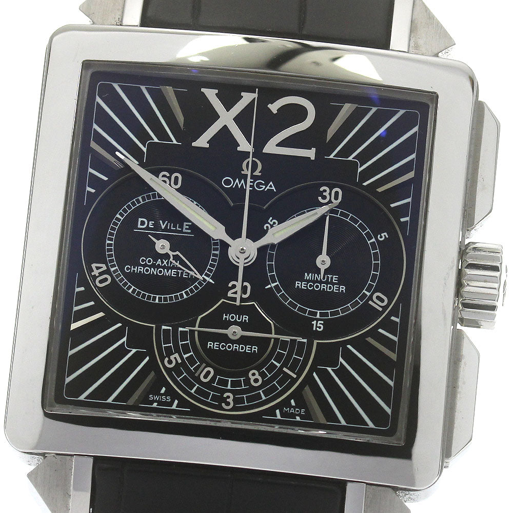 OMEGA De Ville X2 423.13.37.50.01.001 Co-Axial Chronograph black Dial Automatic Men's Watch_869353