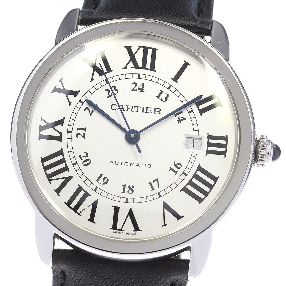 CARTIER Ronde SoloXL W6701010 Date Silver Dial Automatic Men's Watch_869357