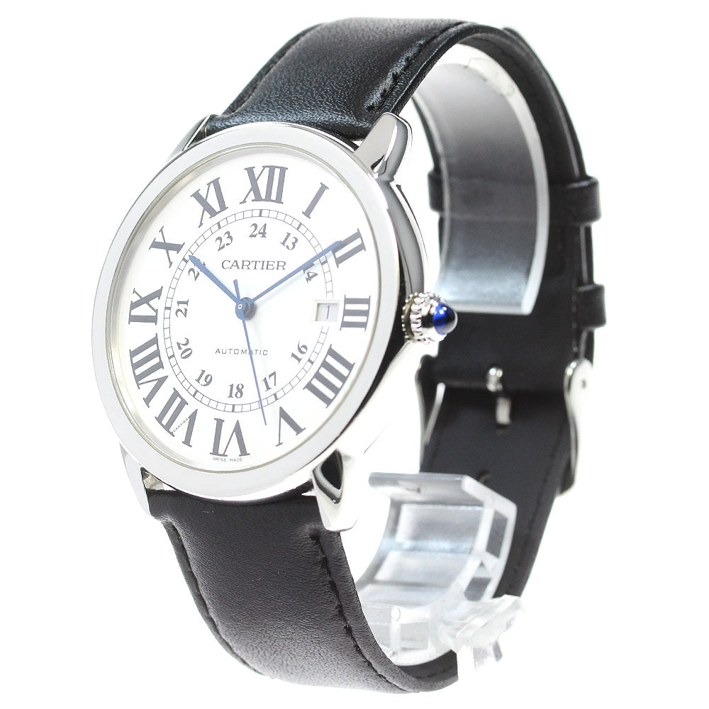 CARTIER Ronde SoloXL W6701010 Date Silver Dial Automatic Men's Watch_869357