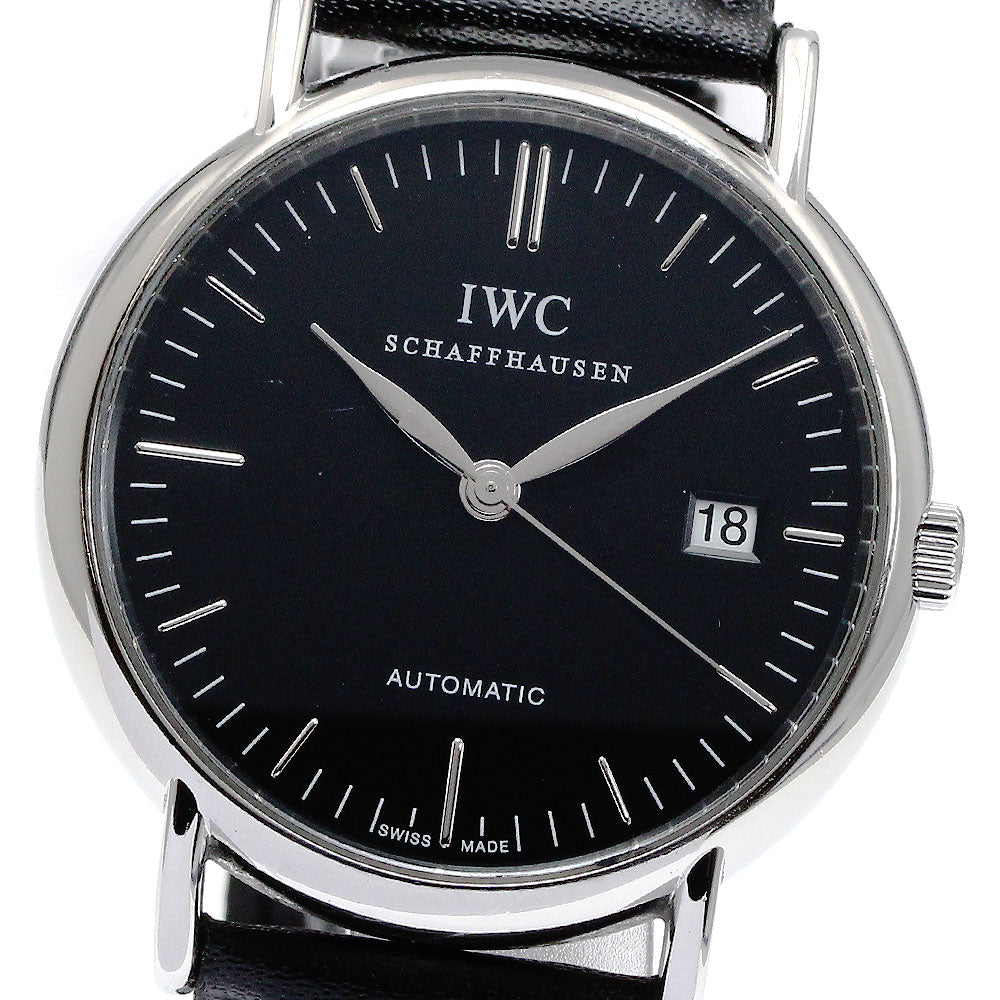 IWC SCHAFFHAUSEN Portofino IW356308 Date black Dial Automatic Men's Watch_869366