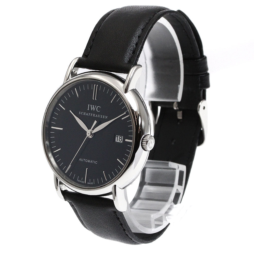 IWC SCHAFFHAUSEN Portofino IW356308 Date black Dial Automatic Men's Watch_869366