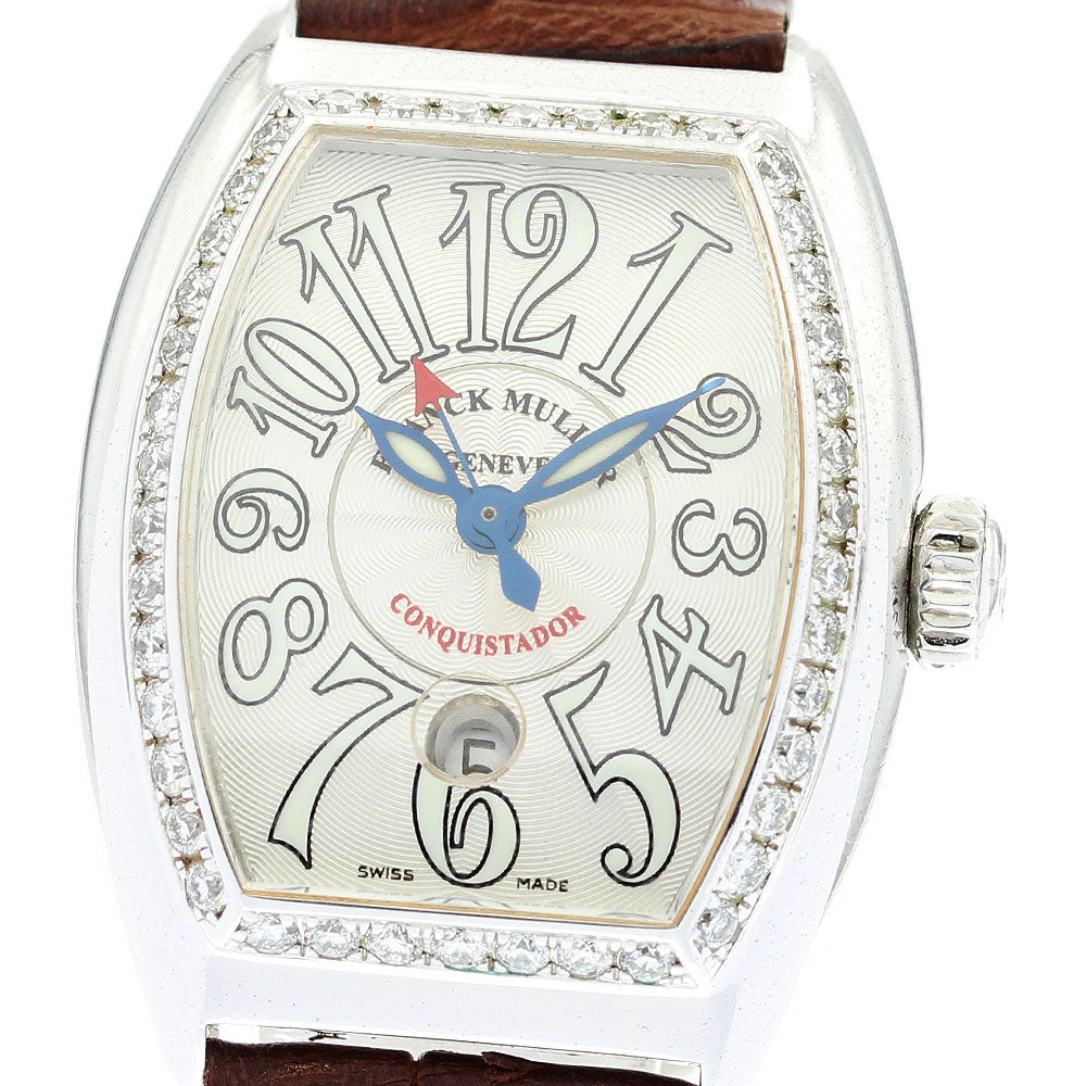 FRANCK MULLER Conquistador 8005LD1R diamond bezel Automatic Ladies Watch_869373