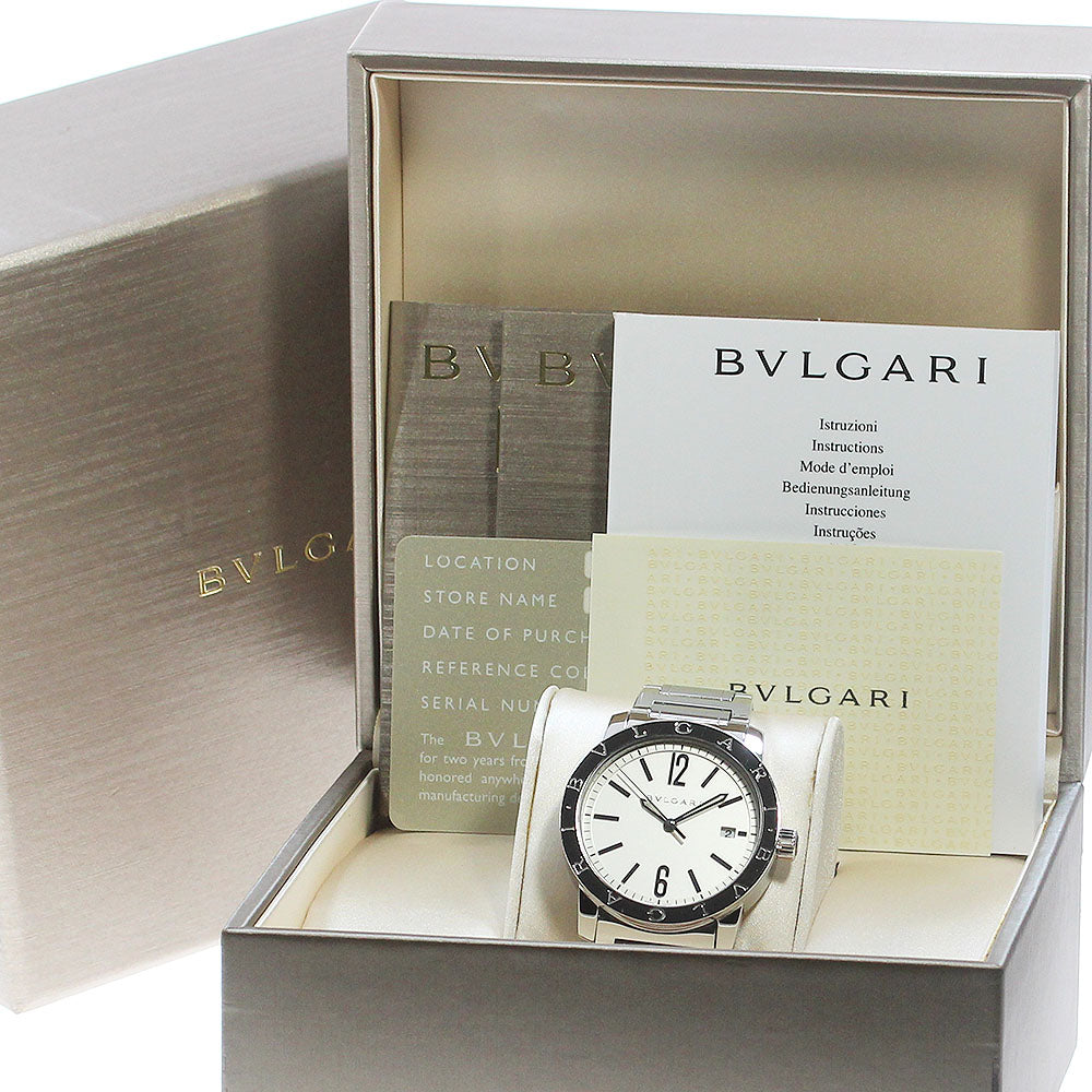 BVLGARI BVLGARIBVLGARI BB39S Silver Dial Automatic Men's Watch_869376