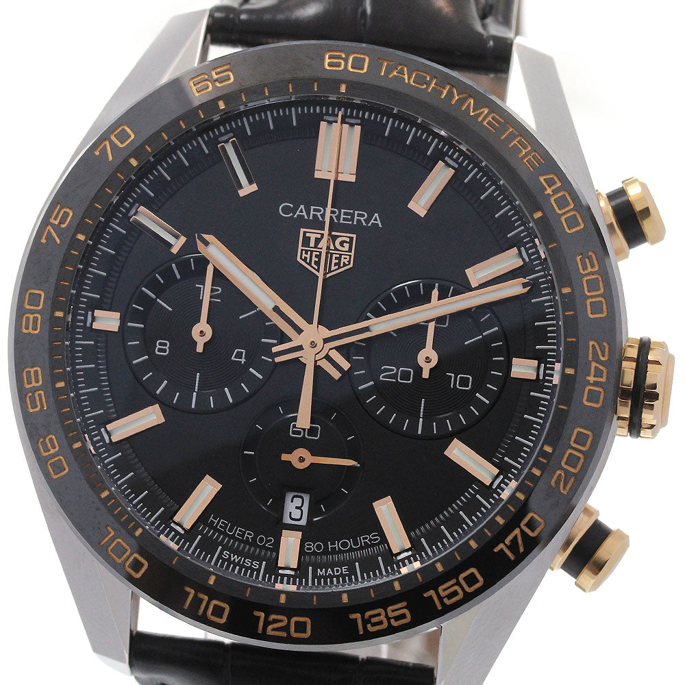 TAG HEUER Carrera Caliber Heuer 02 Sport Chronograph CBN2A5A/FC6481 Date Chronograph black Dial Automatic Men's Watch_869379