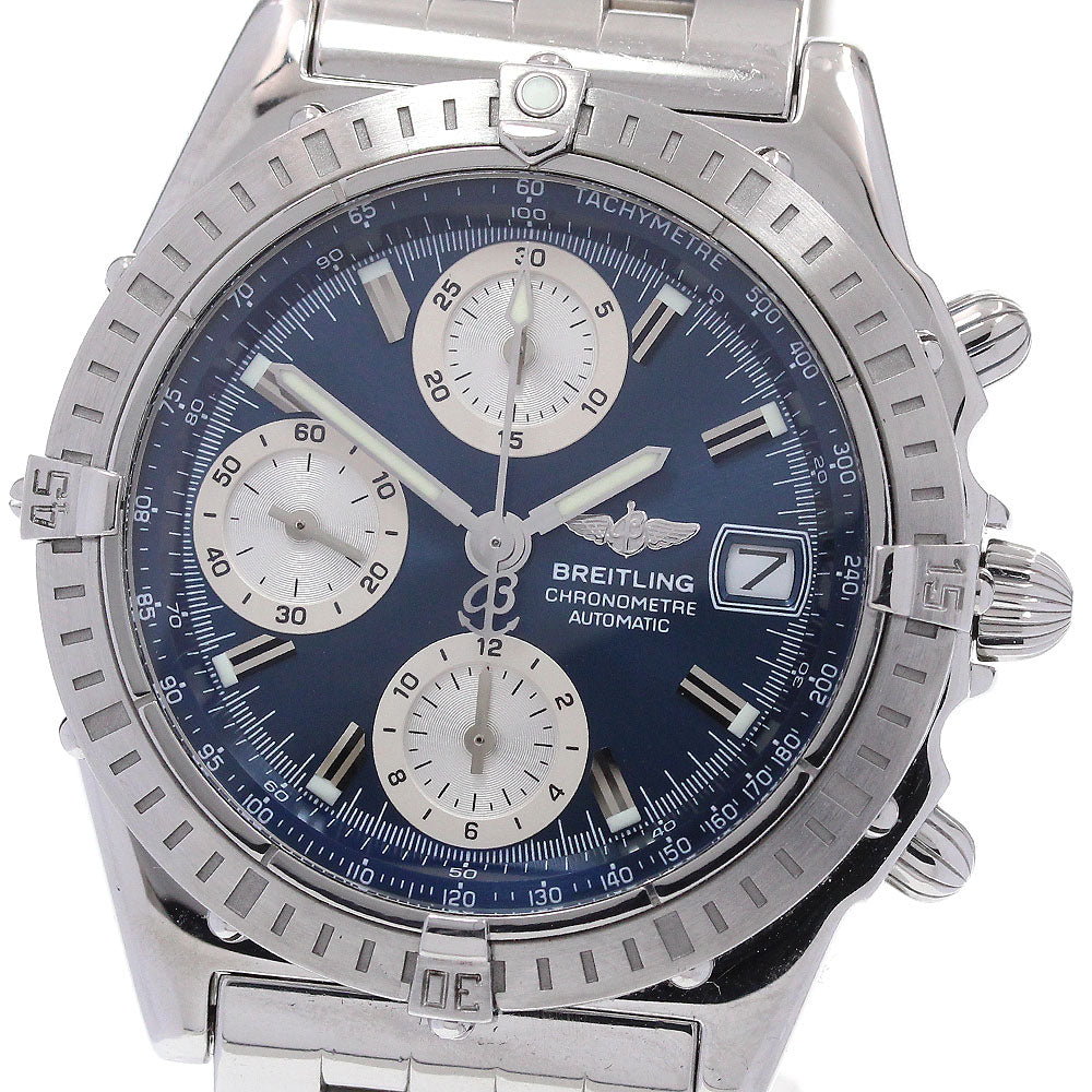 BREITLING Chronomat A13352 Date Navy Dial Automatic Men's Watch_869394