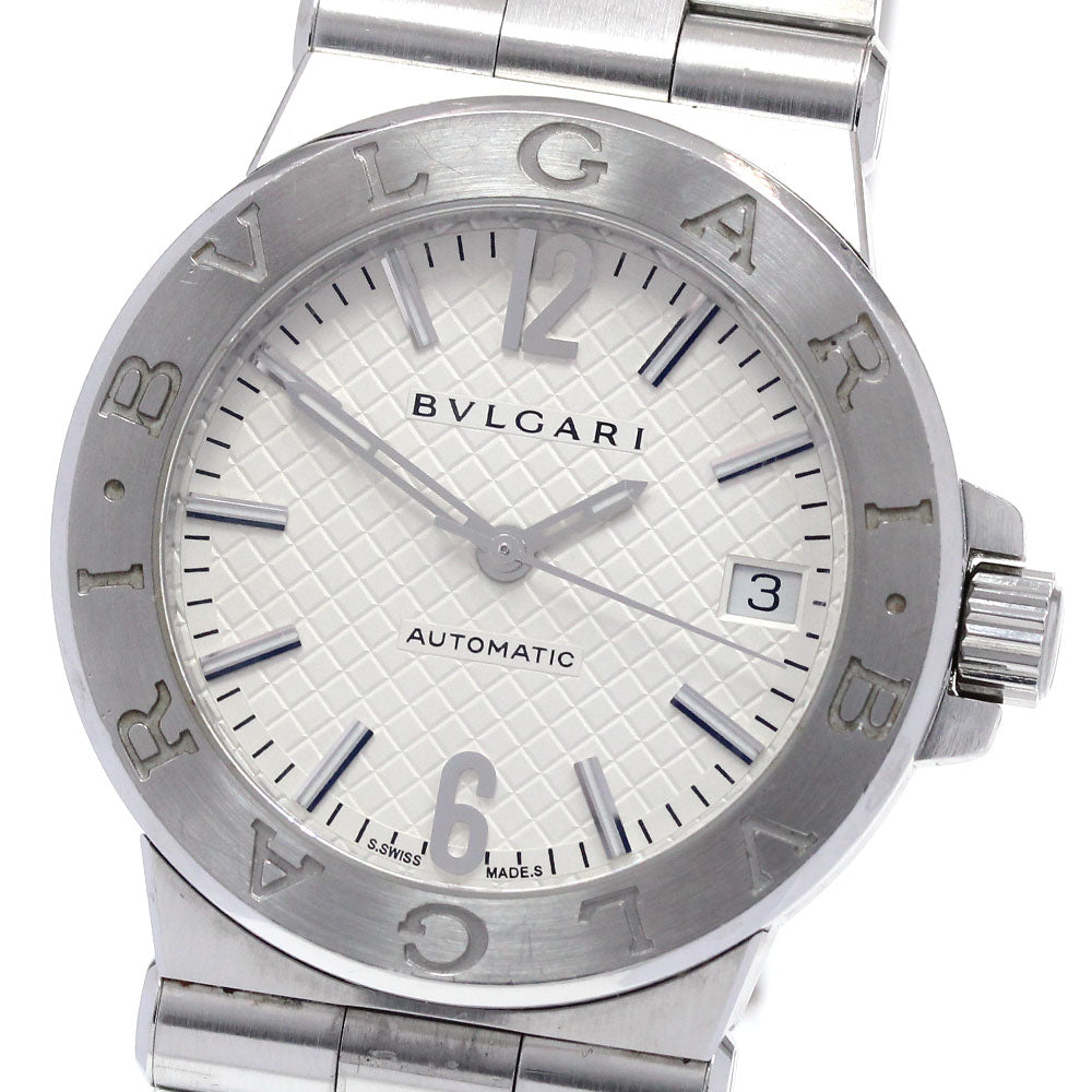 BVLGARI Diagono DG35S Date Silver Dial Automatic Men's Watch_869410