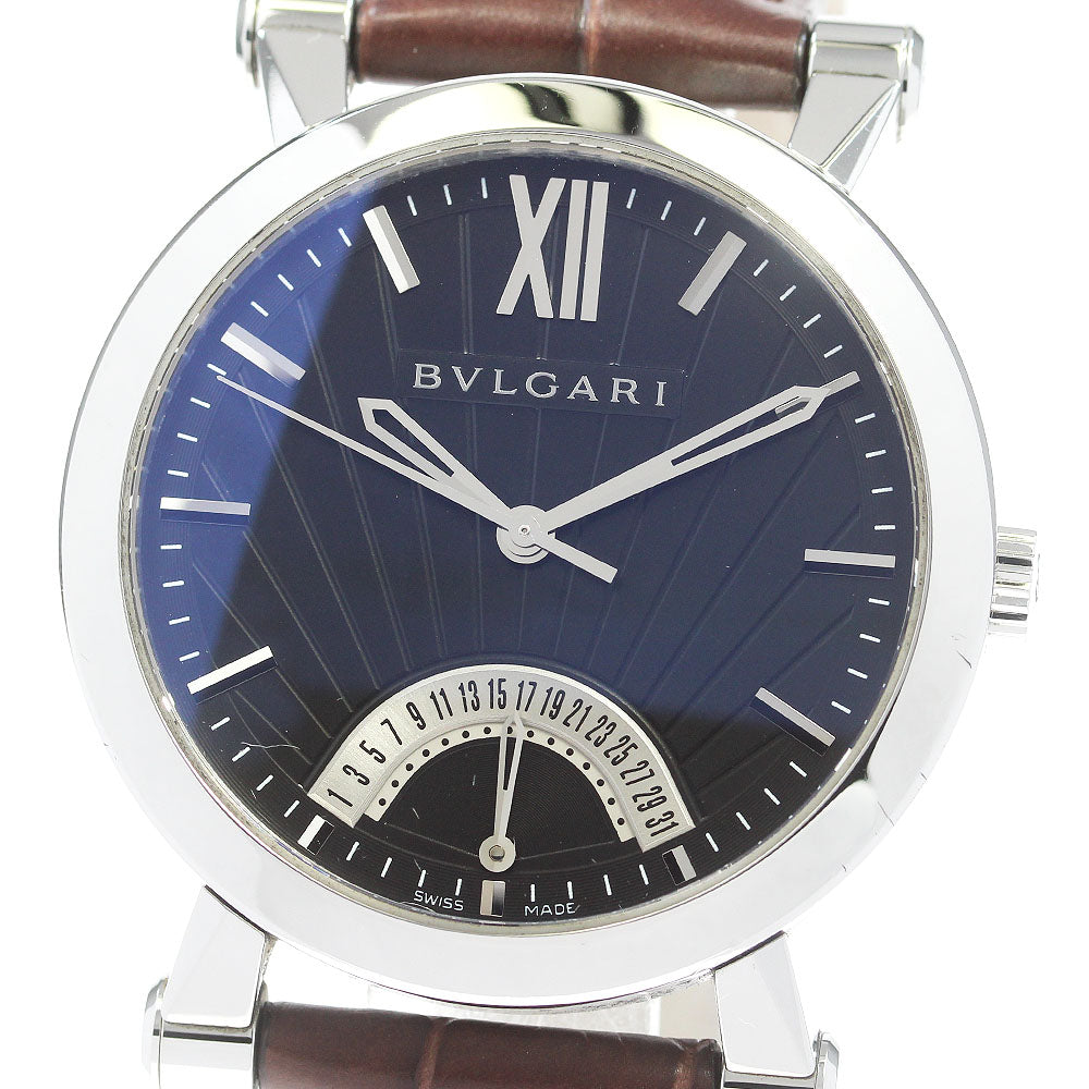 BVLGARI Sotirio Bulgari SB42SDR Retrograde black Dial Automatic Men's Watch_869412