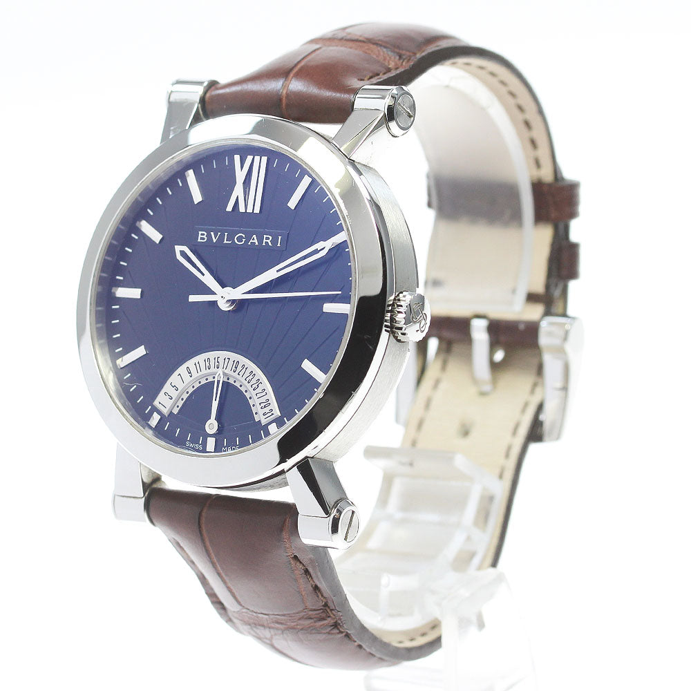 BVLGARI Sotirio Bulgari SB42SDR Retrograde black Dial Automatic Men's Watch_869412