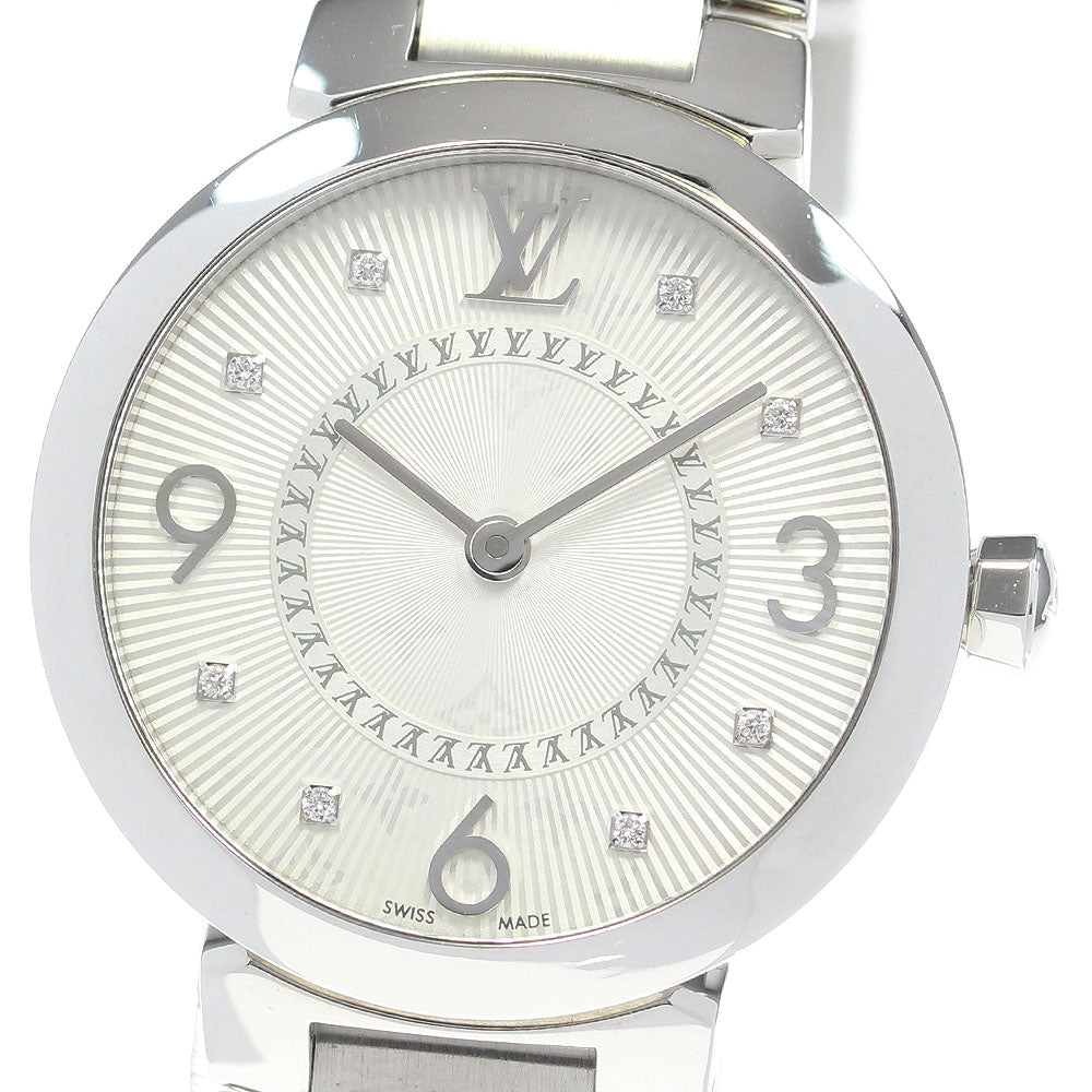 LOUIS VUITTON Tambour slim Q12MG 8P diamond Quartz Ladies Watch_869435
