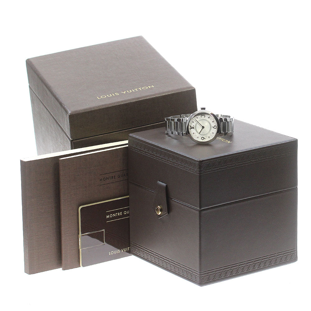 LOUIS VUITTON Tambour slim Q12MG 8P diamond Quartz Ladies Watch_869435
