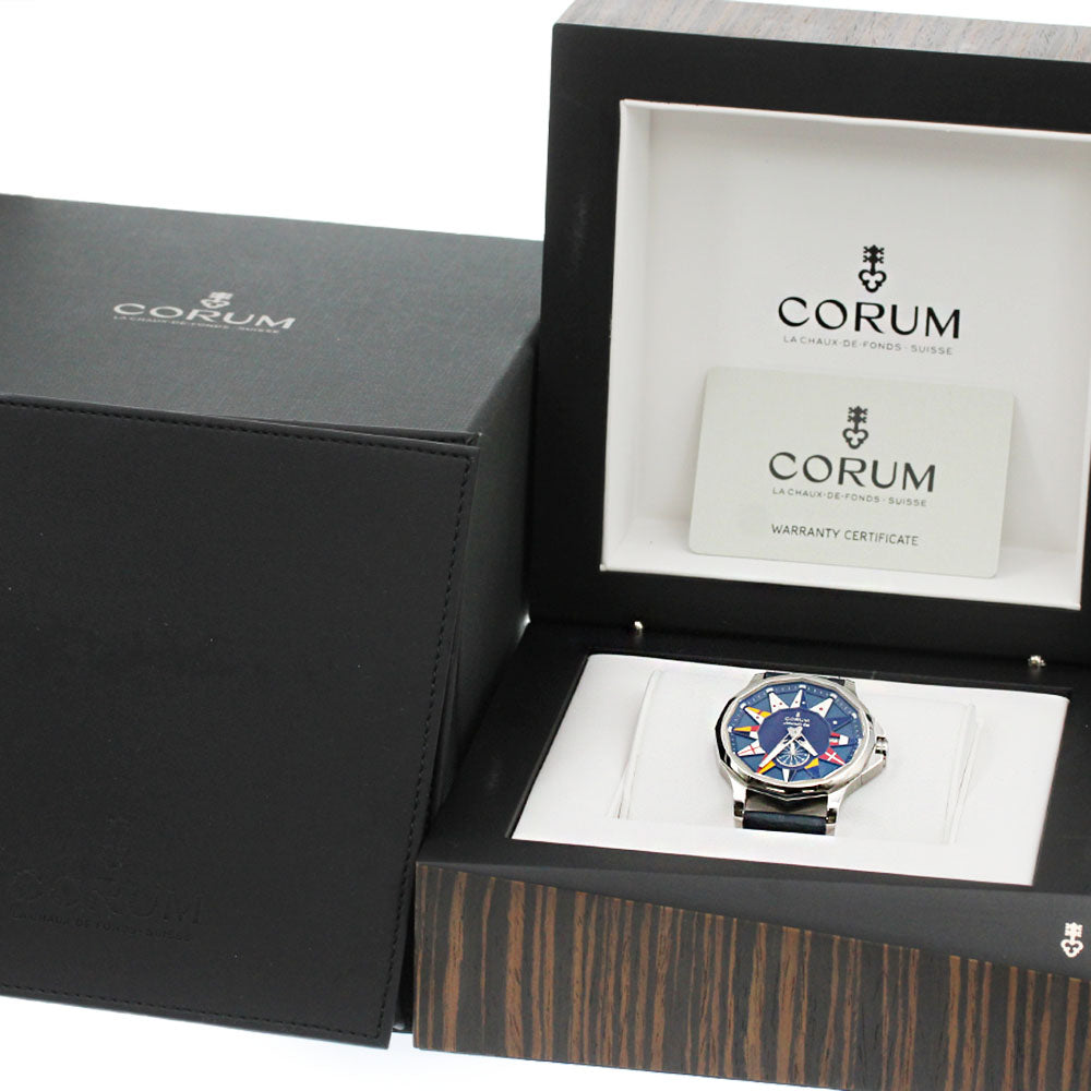 CORUM Admiral's Cup Legend 42 395.101.20/0F03AB12 Date Small Second Silver Dial Automatic Men's Watch_869472