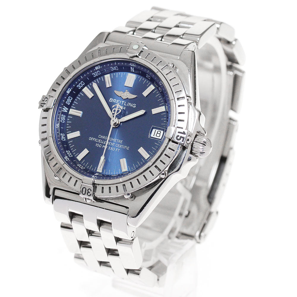 BREITLING Wings A10350 Date Navy Dial Automatic Men's Watch_869480