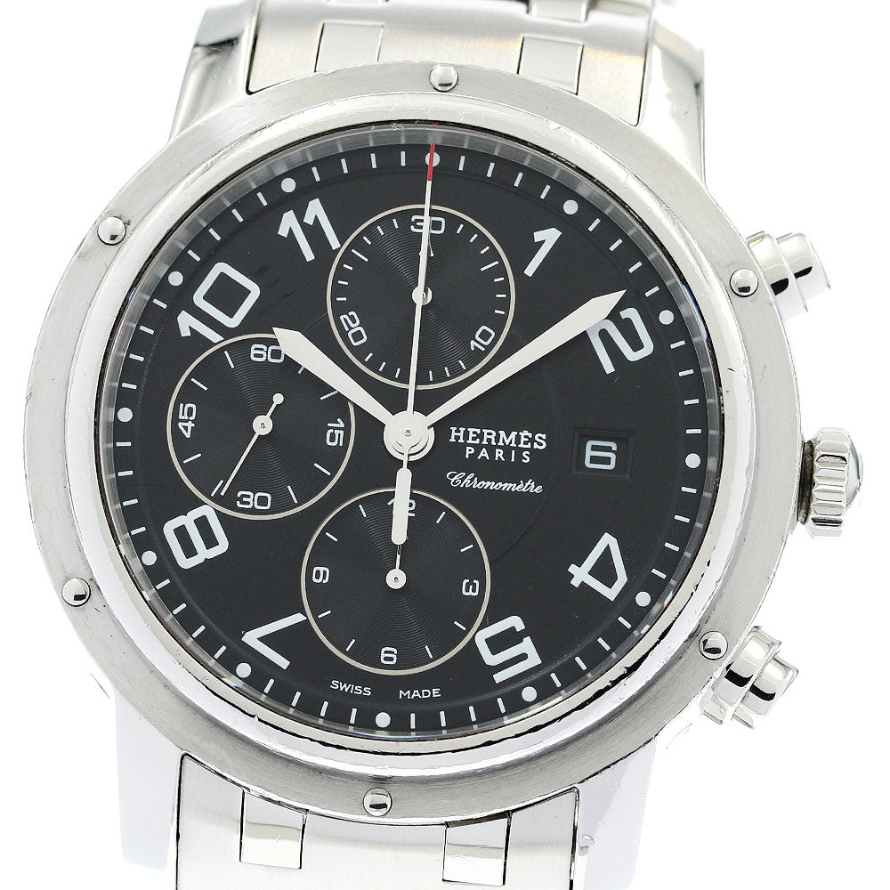 HERMES Clipper chrono CP1.910 Date black Dial Automatic Men's Watch_869508