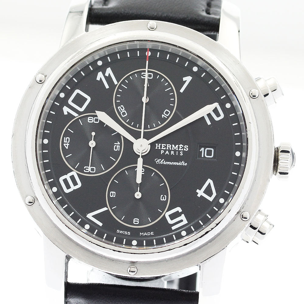 HERMES Clipper chrono CP1.910 Date black Dial Automatic Men's Watch_869508