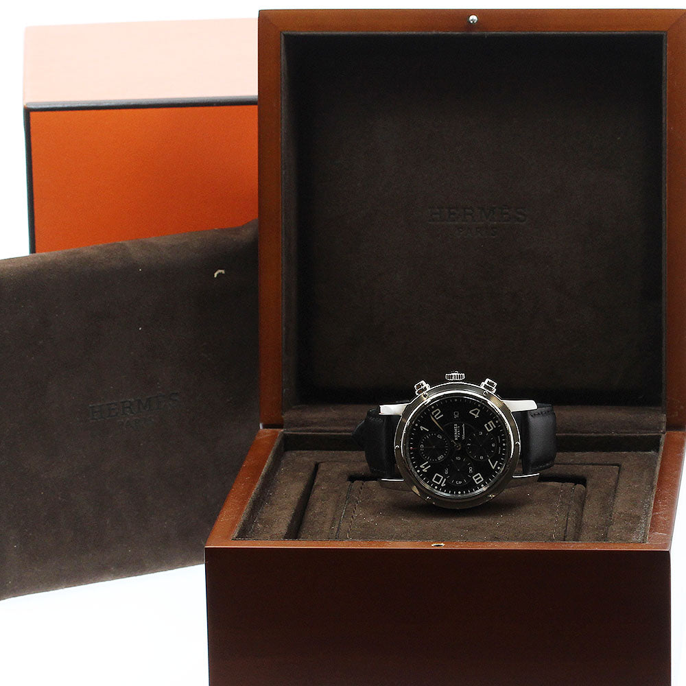 HERMES Clipper chrono CP1.910 Date black Dial Automatic Men's Watch_869508