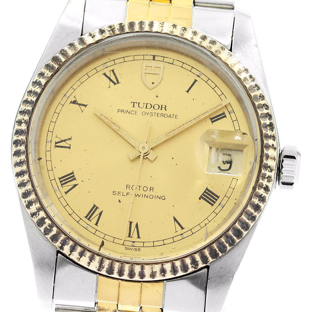 TUDOR Prince Oyster Date 74033 Cal.2824-2 gold Dial Automatic Men's Watch_869521