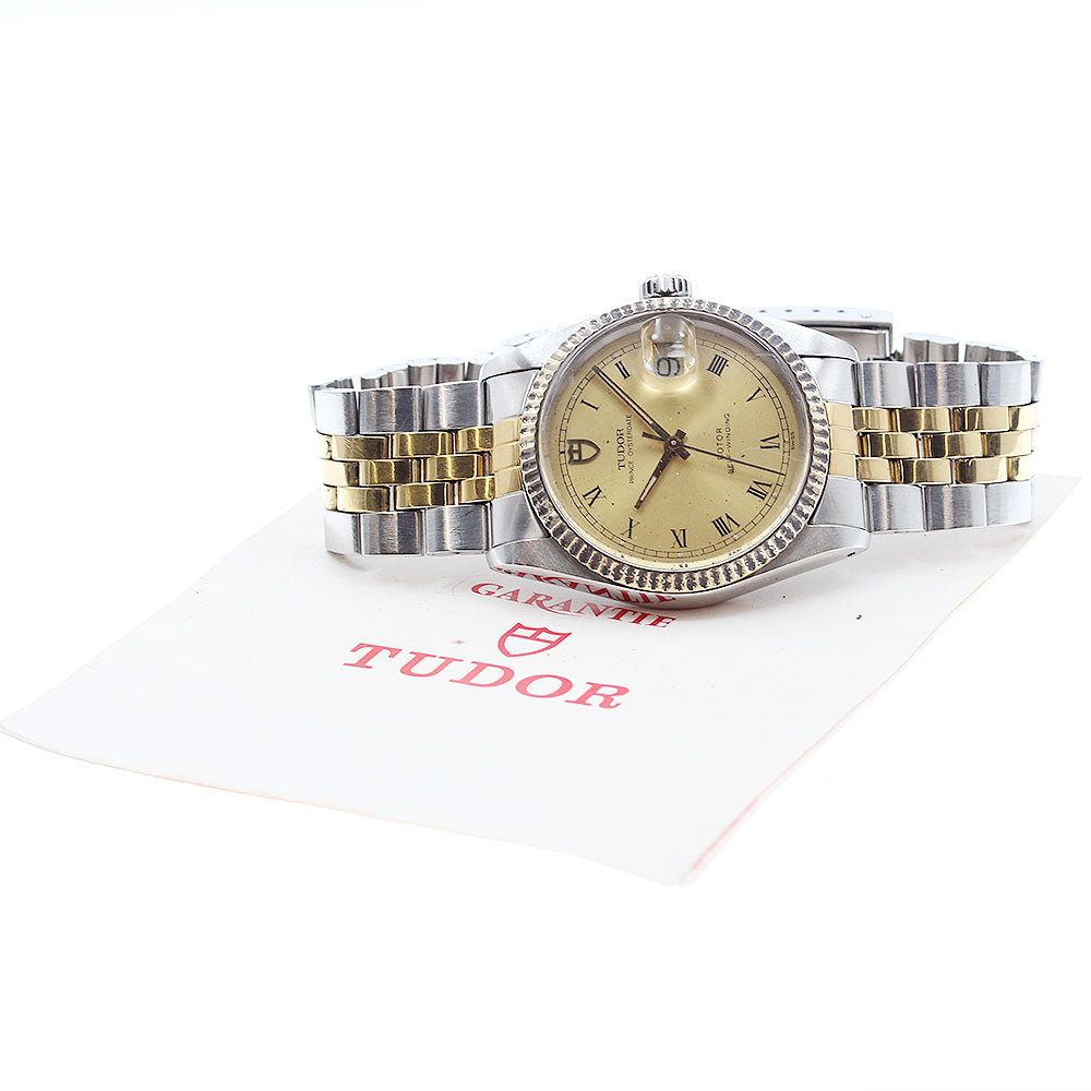 TUDOR Prince Oyster Date 74033 Cal.2824-2 gold Dial Automatic Men's Watch_869521