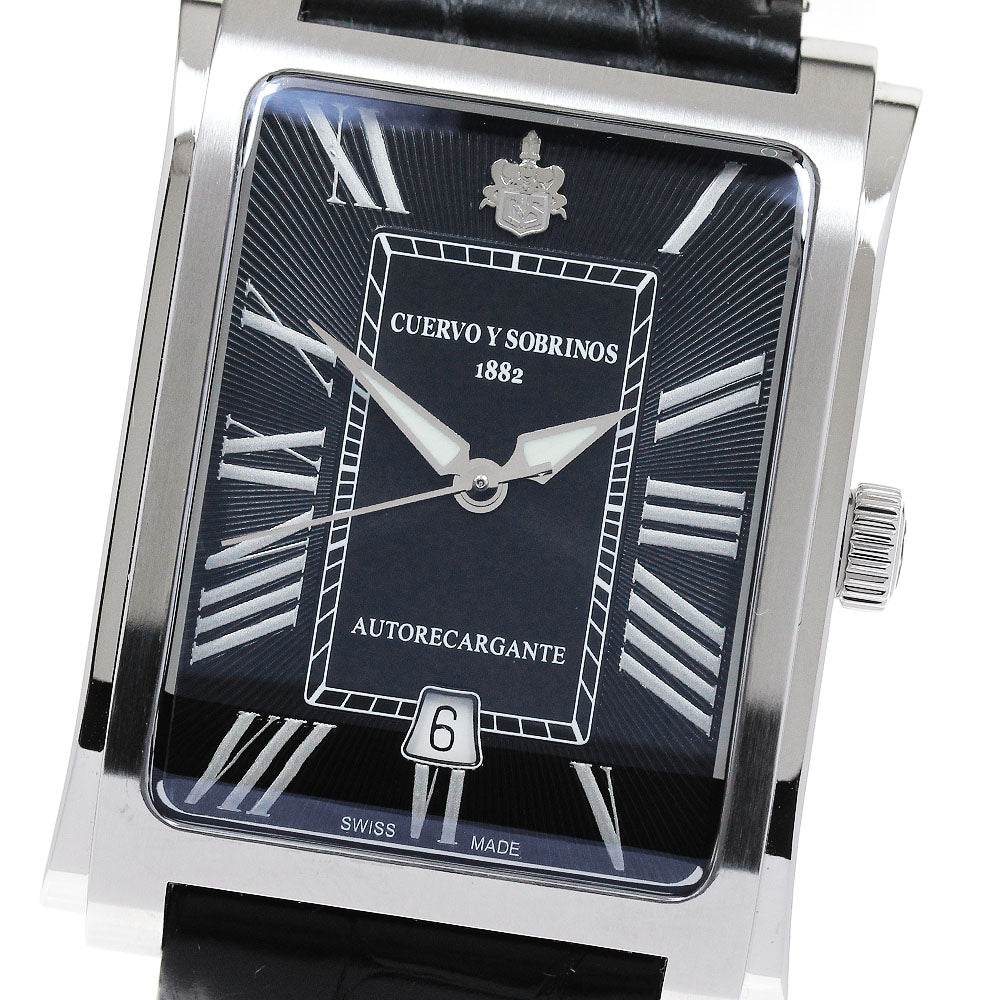 CUERVO Y SOBRINOS Prominente Classico 1015 Date black Dial Automatic Men's Watch_869523