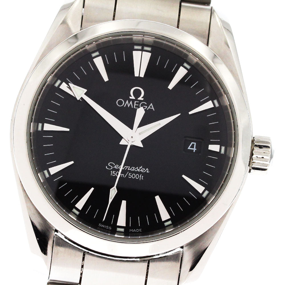 OMEGA Seamaster Aqua Terra 2518.50 Date Black Dial Quartz Boy's Watch_869524