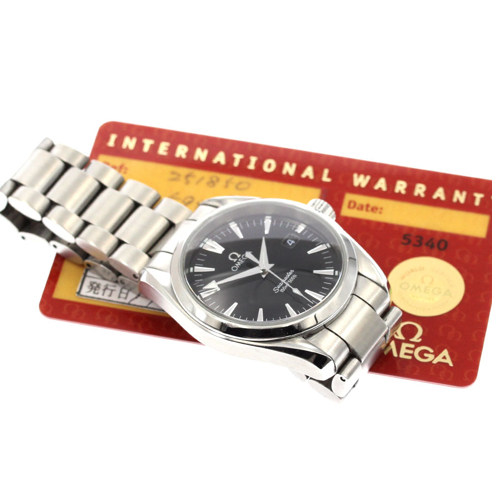 OMEGA Seamaster Aqua Terra 2518.50 Date Black Dial Quartz Boy's Watch_869524