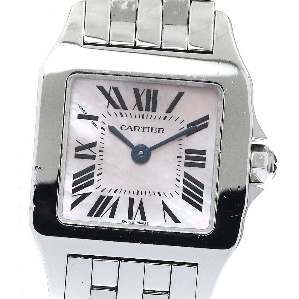 CARTIER Santos demoiselle W25075Z5 Pink shell dial Pink shell Dial Quartz Ladies Watch_869526
