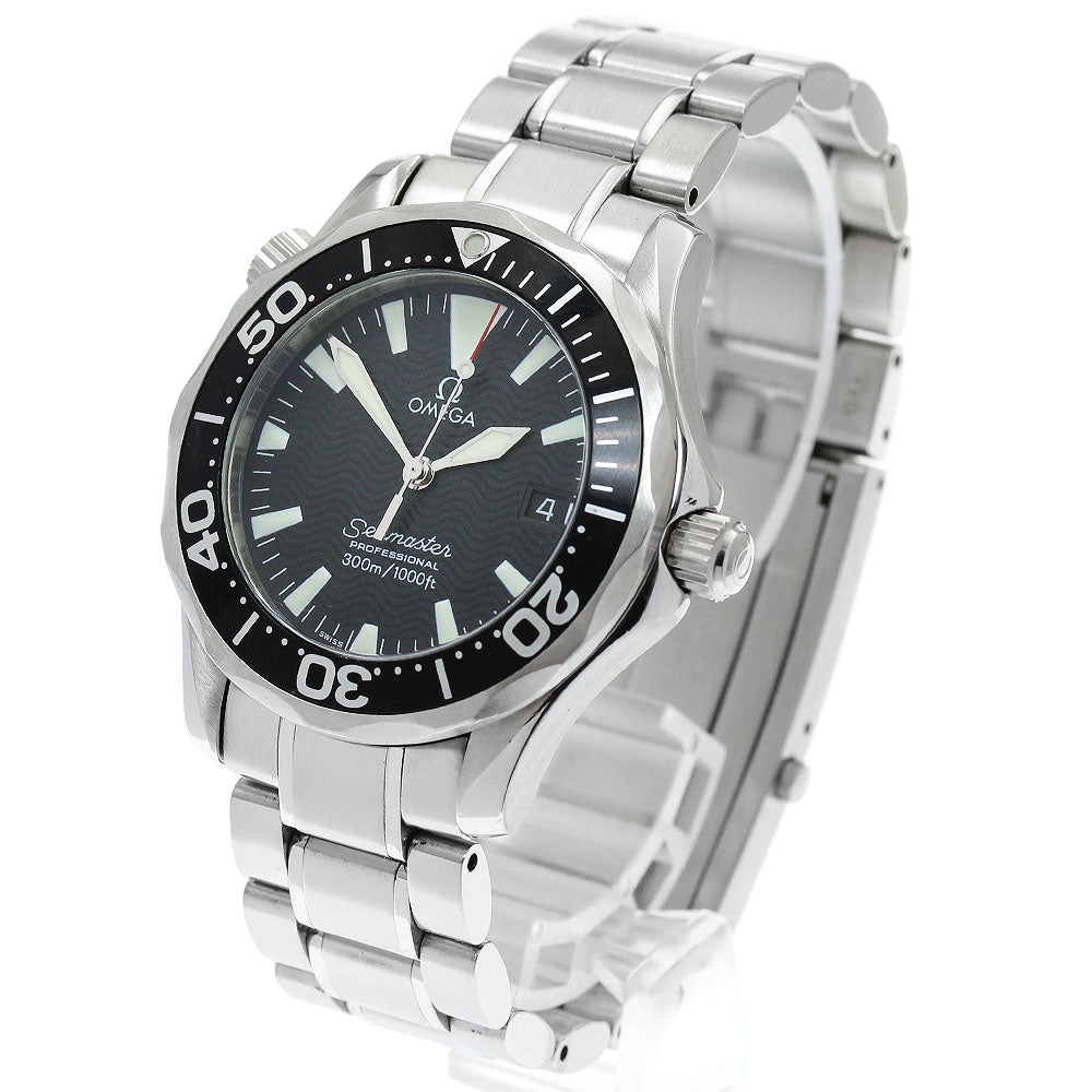 OMEGA Seamaster300 2262.50 Date black Dial Quartz Boy's Watch_869535