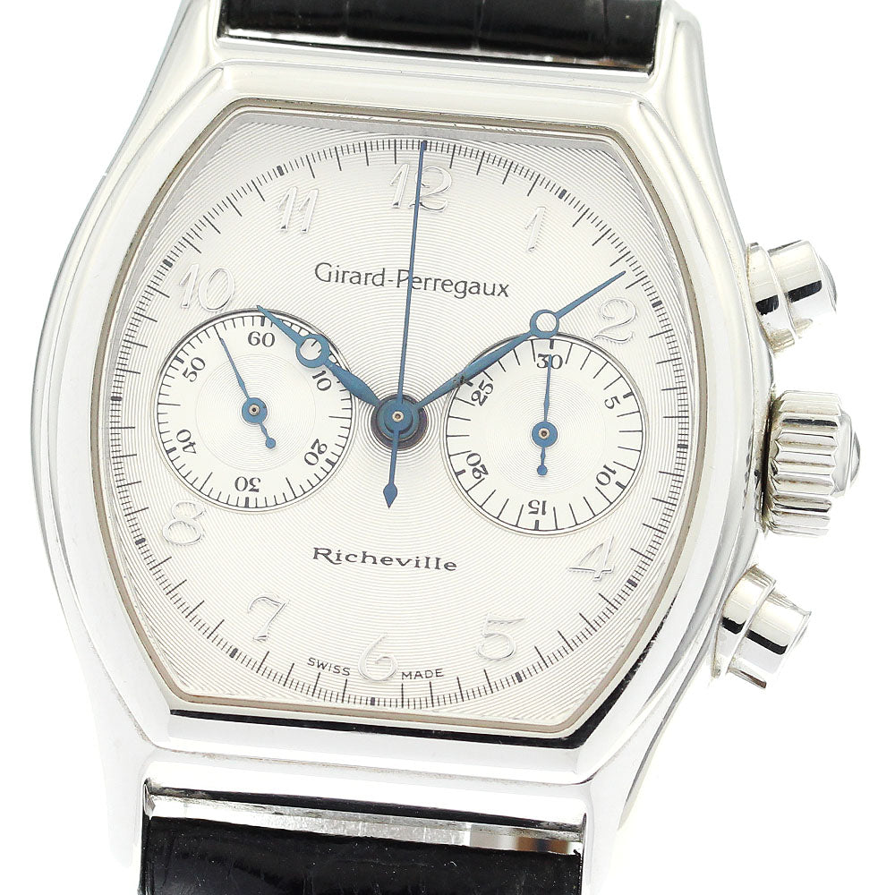 GIRARD PERREGAUX Richeville 2710 Chronograph Silver Dial Hand Winding Men's Watch_869543