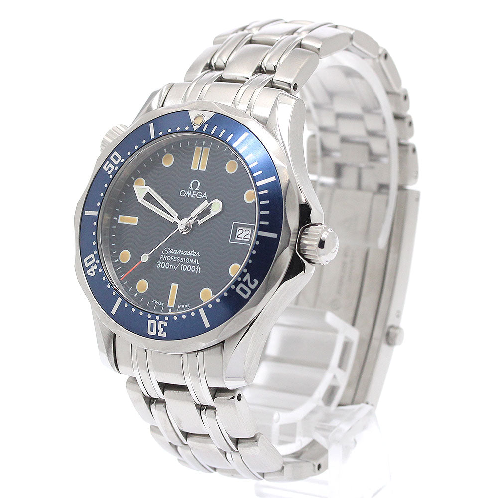 OMEGA Seamaster300 Professional 2561.80 Date Navy Dial Quartz Boy's Watch_869547