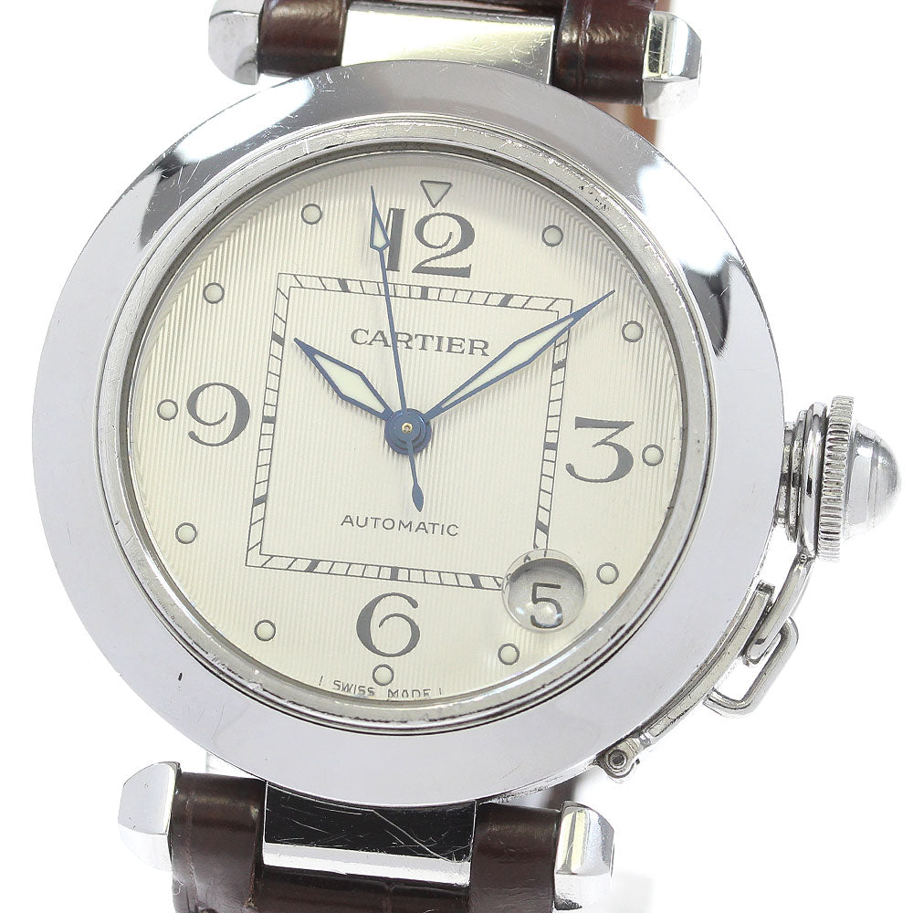CARTIER Pasha C W3106199 Date Silver Dial Automatic Boy's Watch_869583