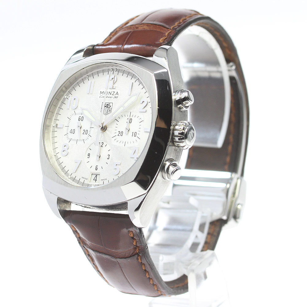 TAG HEUER Monza Caliber 36 CR5111 Chronograph Silver Dial Automatic Men's Watch_869600