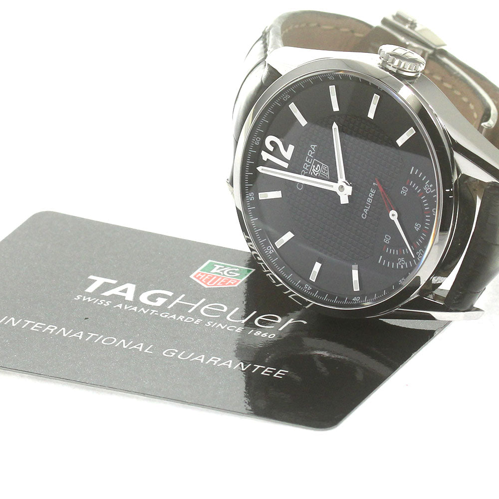 TAG HEUER Carrera WV3010 Caliber 1 Small Second black Dial Hand Winding Men's Watch_869605