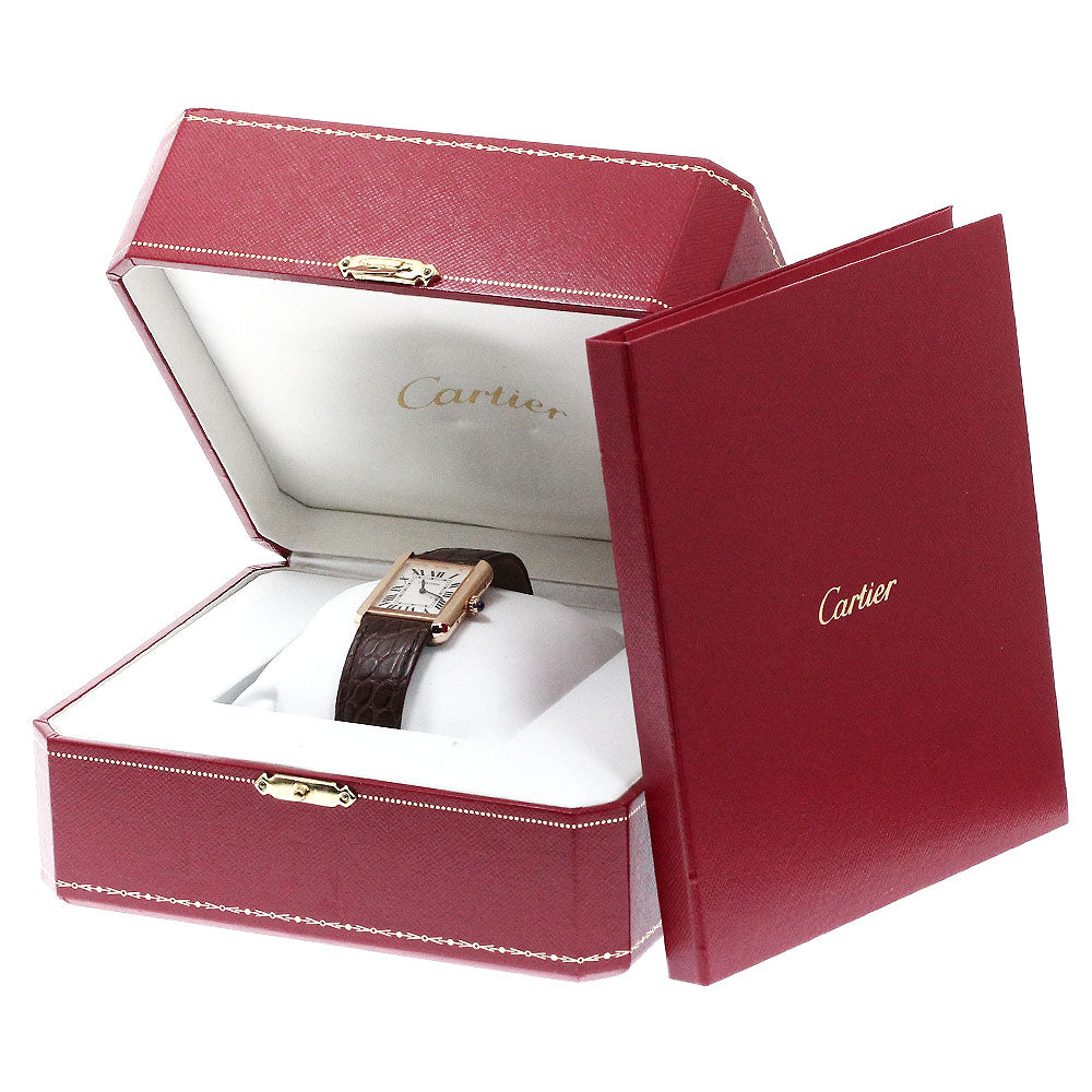 CARTIER Tank solo SM W5200024 Silver Dial Quartz Ladies Watch_869626